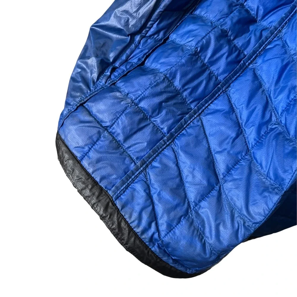The North Face ThermoBall Jacket Mens Small Black Blue Technical Puffer Gorpcore
